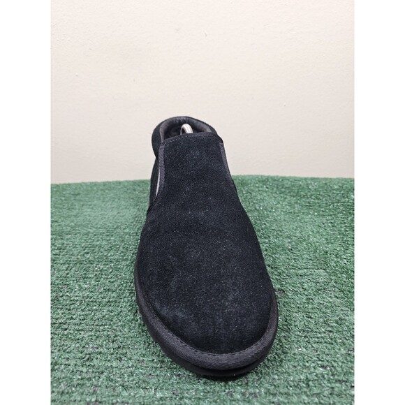 UGG Rakel Black Suede Sheep Wool Men's Size 11 Ankle Slippers Boots S/N 1018906 - Picture 7 of 11